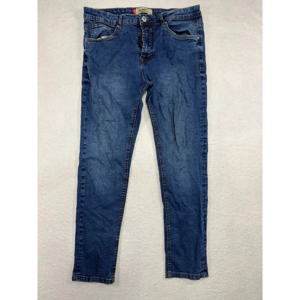 Levis 501 CT Slim Fit Mens Blue Denim Tapered Leg Jeans W36 L32 100268